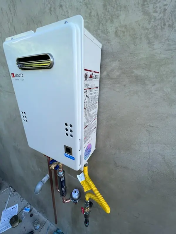 Tankless water heater installation for Lilly homes